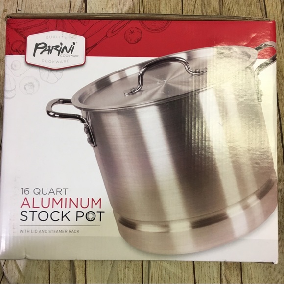 Parini 16 Quart Aluminum Stock Pot - Picture 1 of 3